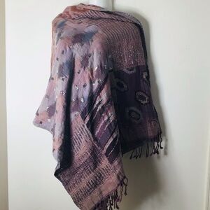 H&M Chic Multicolor Scarf wow purple women
